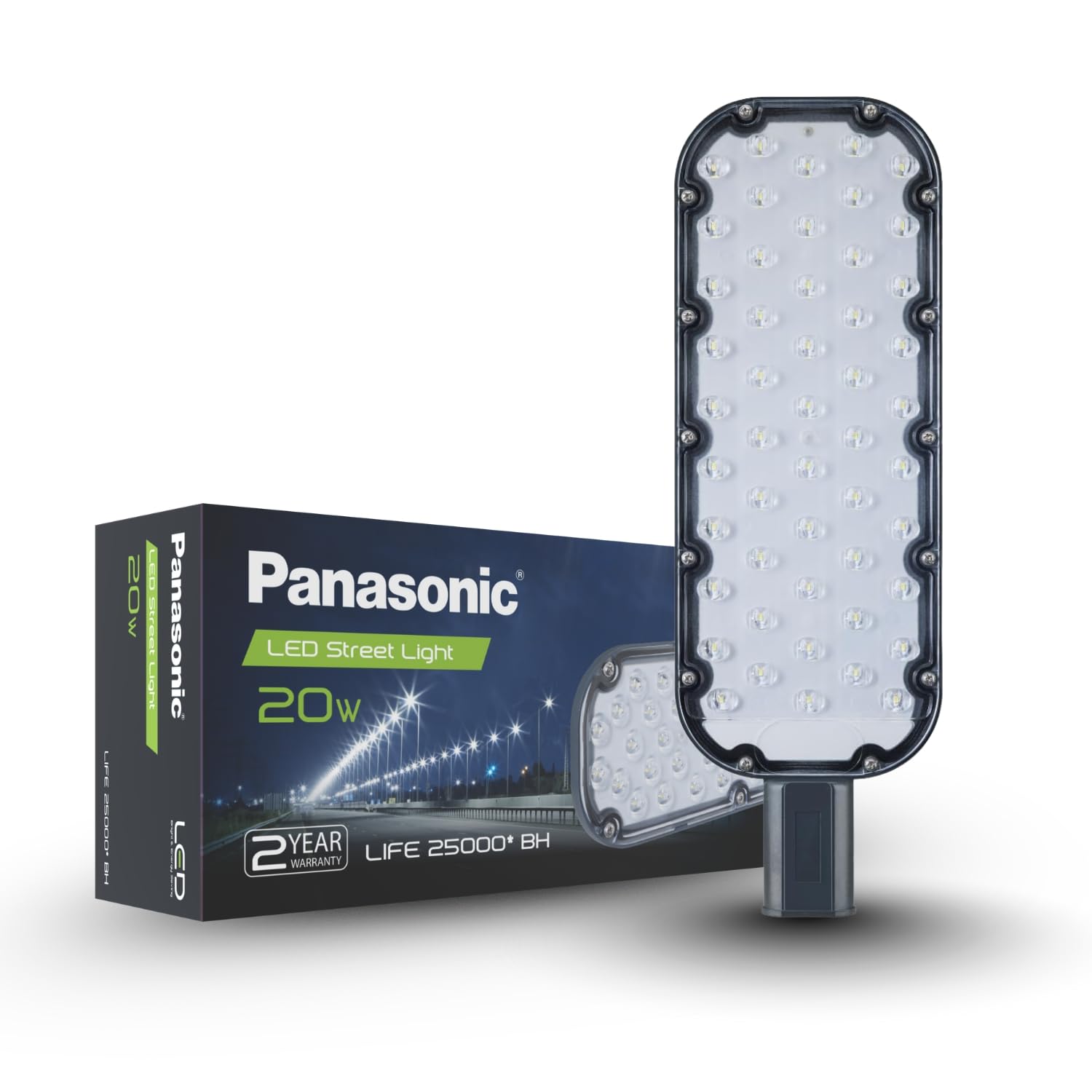 Panasonic Led 20 Watts Street Light, IP65 BIS Approved Waterproof